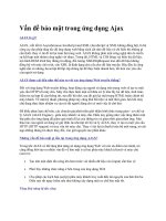 Tài liệu Vấn đề bảo mật trong ứng dụng Ajax docx