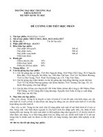 Tài liệu ĐỀ CƯƠNG CHI TIẾT HỌC PHẦN pdf