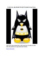 Tài liệu 4 cách truy cập nhanh tới một Terminal trong Linux pdf