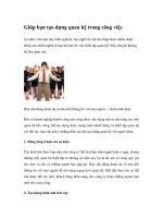 Tài liệu Giúp bạn tạo dựng quan hệ trong công việc pdf