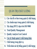 Tài liệu Giáo trình Quản trị chất lượng_ Chương 6 pptx