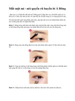 Tài liệu Mắt một mí - nét quyến rũ huyền bí Á Đông pdf