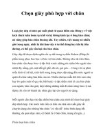 Tài liệu Chọn giày phù hợp với chân pptx