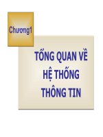 Tài liệu Chương1 TỔNG QUAN VỀ HỆ THỐNG THÔNG TIN pptx