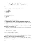 Tài liệu Tổng ôn kiến thức Y học cơ sở doc
