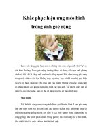 Tài liệu Khắc phục hiệu ứng méo hình trong ảnh góc rộng doc