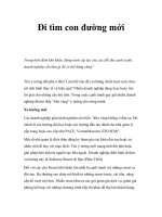 Tài liệu Đi tìm con đường mới doc