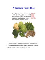 Tài liệu Vitamin K và sức khỏe ppt