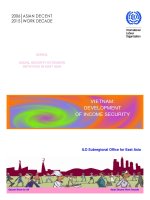 Tài liệu DEVELOPMENT OF INCOME SECURITY docx