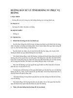 Tài liệu HƯỚNG DẪN XỬ LÝ TÌNH HUỐNG NV PHỤC VỤ BUỒNG pdf