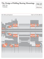 Tài liệu The Design of Rolling Bearing Mountings P1 docx