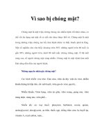 Tài liệu Vì sao bị chóng mặt? ppt