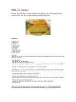 Tài liệu Bánh cam sữa chua ppt