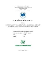 Tìm hiểu về nghiệp vụ cho vay SME của phòng khách hàng thể nhân ngân hàng ngoại thương chi nhánh hồ chí minh 