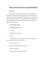 Tài liệu Một số chế độ ăn theo trạng thái bệnh lý ppt