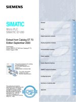 PLC s7 200  Thông số kỹ thuật và cách đấu dây