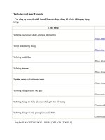 Tài liệu Thanh công cụ Linear Elements docx