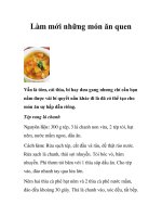 Tài liệu Làm mới những món ăn quen pptx