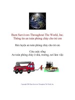 Tài liệu Rèn luyện an toàn phòng cháy cho trẻ em pptx