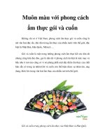Tài liệu Muôn màu với phong cách ẩm thực gói và cuốn docx