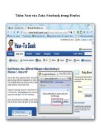 Tài liệu Thêm Note vào Zoho Notebook trong Firefox doc