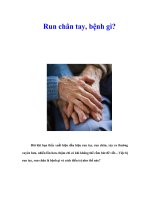 Tài liệu Run chân tay, bệnh gì? pdf