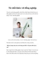 Tài liệu Từ chối khéo với đồng nghiệp ppt