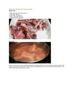 Sườn rim mật ong cho bữa cơm chiều 