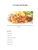 Tài liệu Cá Chim Sốt Ớt Khô ppt