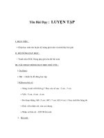 Tài liệu Gíao án toán lớp 1 - LUYỆN TẬP - Kỹ năng giải toán ppt