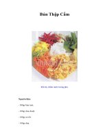 Tài liệu Bún Thập Cẩm doc
