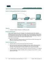 Tài liệu Lab 6.2.1 Verifying Default Switch Configuration pdf