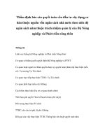 Tài liệu Thẩm định báo cáo quyết toán vốn đầu tư xây dựng cơ bản thuộc nguồn vốn ngân sách nhà nước theo niên độ ngân sách năm thuộc trách nhiệm quản lý của Bộ Nông nghiệp và Phát triển nông thôn ppt