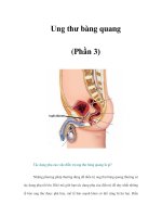 Tài liệu Ung thư bàng quang (Phần 3) pptx