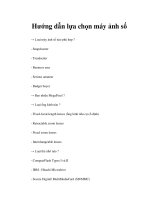 Tài liệu Hướng dẫn lựa chọn máy ảnh số doc