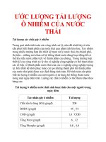 Tài liệu Tự nhiên,môi trường,Tác nhân,Nồng độ,xử lý pptx