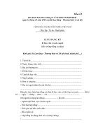 Tài liệu BIỂU MẪU 