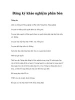 Tài liệu Đăng ký khảo nghiệm phân bón docx