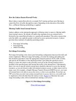 Tài liệu How the Linksys Router/Firewall Works pptx