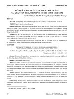 Tài liệu Kết quả nghiên cứu tật khúc xạ học đường tại quận Tân Bình, thành phố Hồ Chí Minh, Việt Nam pptx