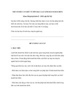 Tài liệu MỘT SỐ ĐIỀU CẦN BIẾT VỀ MÔN HỌC LUẬT KINH DOANH BẢO HIỂM Khoa Pháp luật pdf