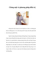 Tài liệu Chóng mặt và phương pháp điều trị doc