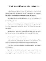 Tài liệu Phát hiện biến dạng bàn chân ở trẻ ppt