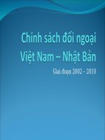 Chính sách đối ngoại Việt Nam - Nhật Bản