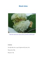 Tài liệu Bánh khúc pdf
