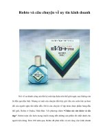 Tài liệu Rohto và câu chuyện về uy tín kinh doanh docx