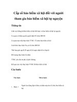 Tài liệu Cấp sổ bảo hiểm xã hội đối với người tham gia bảo hiểm xã hội tự nguyện docx