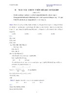 Tài liệu Lời giải chi tiết đề thi đại học môn Hóa khối B 2009 (M475) ppt