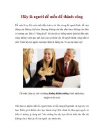 Tài liệu Hãy là người dễ mến để thành công pdf