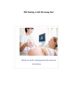 Tài liệu Bất thường ở mắt khi mang thai pdf